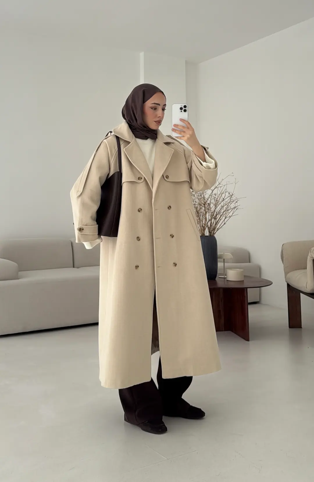 Uzun Bej Kaşe Kaban - Görsel 3