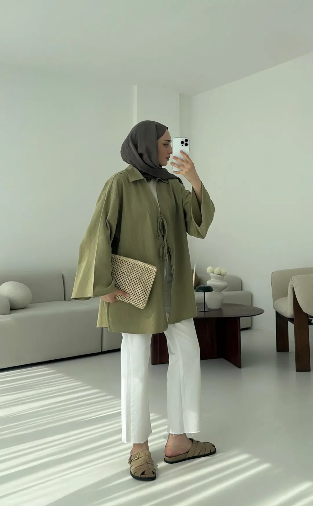 Uzun Kimono Cagla - Görsel 2