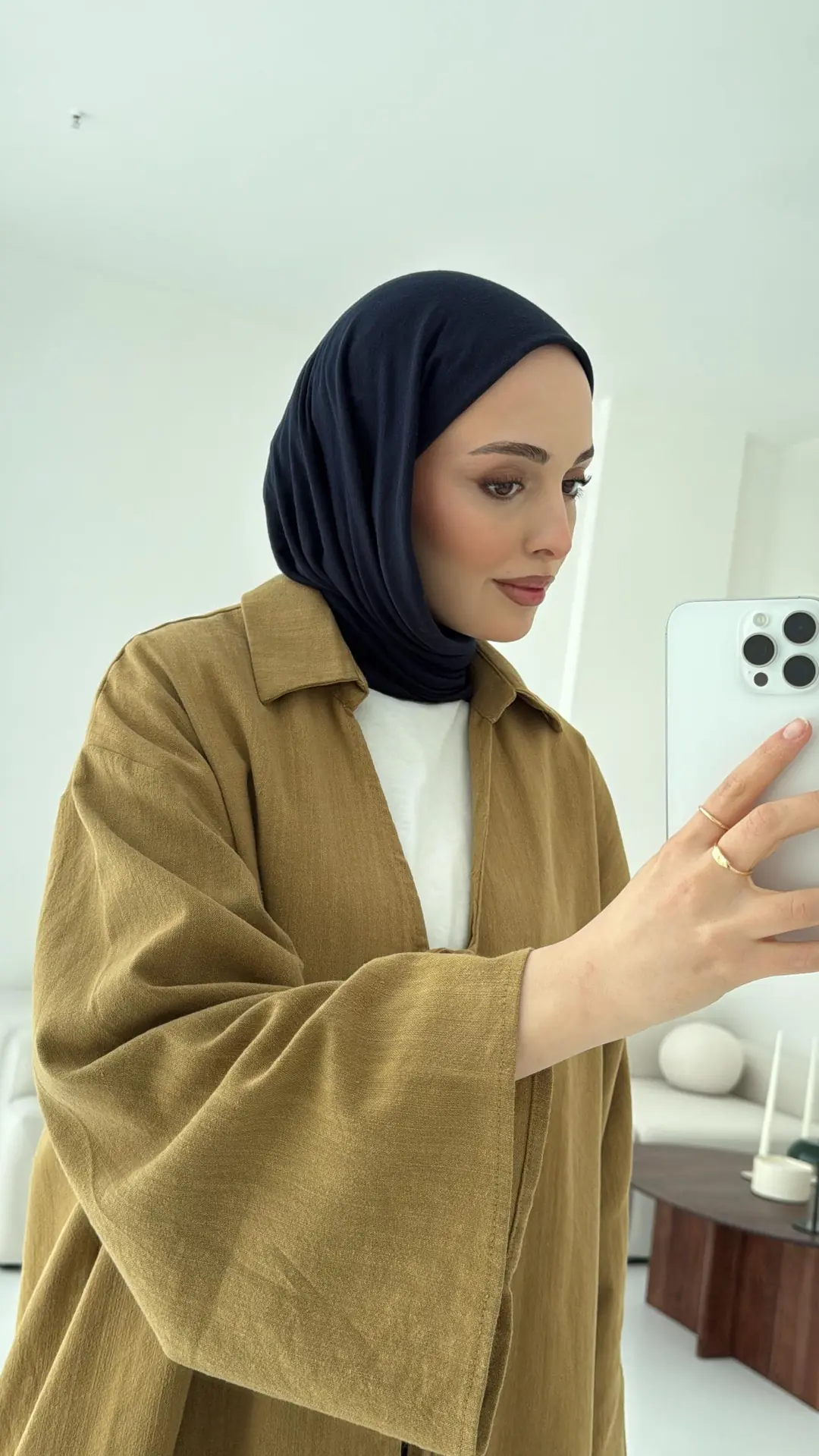 Uzun Kimono Hardal - Görsel 2