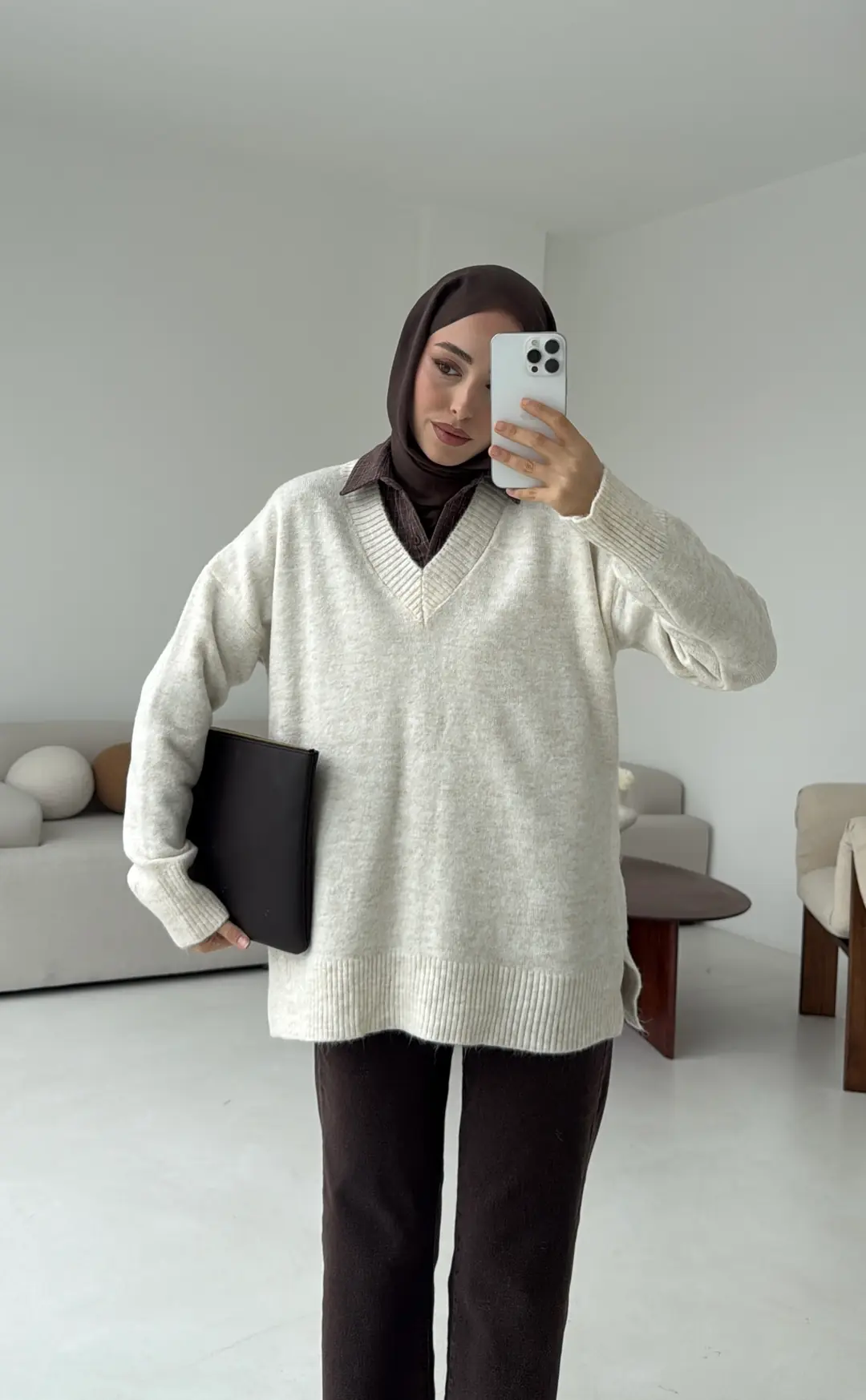 V yaka Kazak Bej - Görsel 3