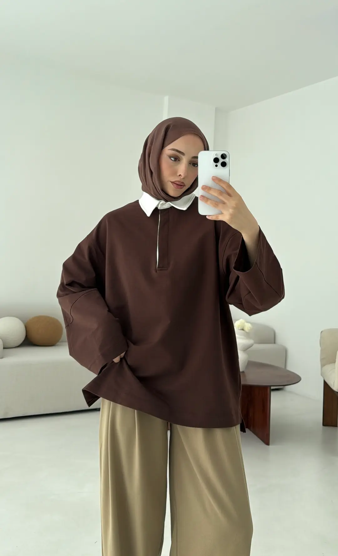 Varctiy Sweatshırt Kahve