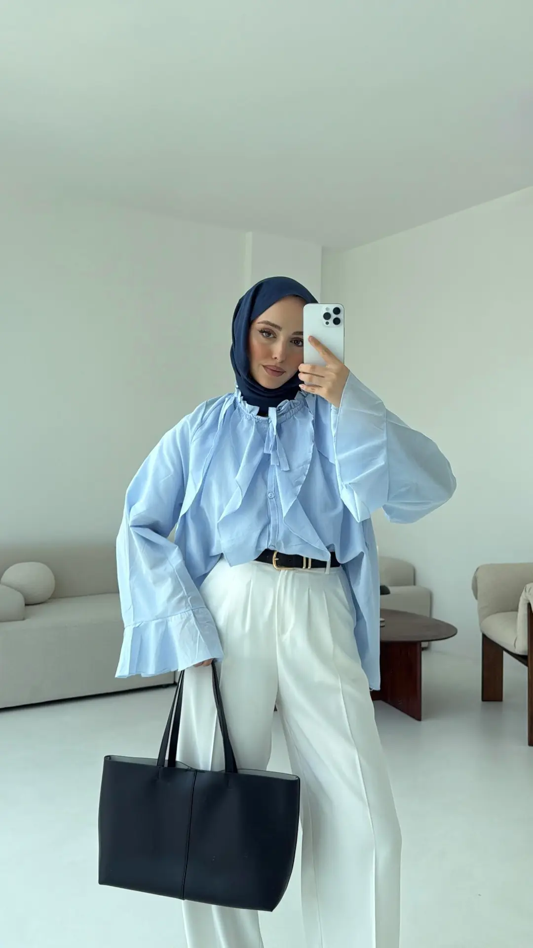 Vual Gömlek Mavi - Görsel 6