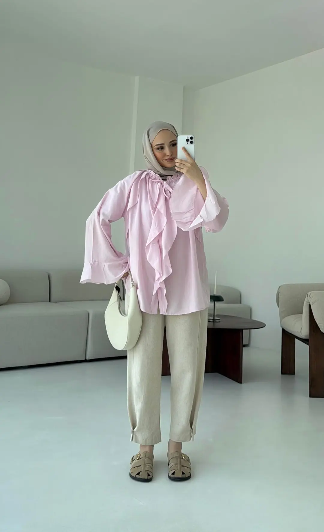 Vual Gömlek Pembe - Görsel 3