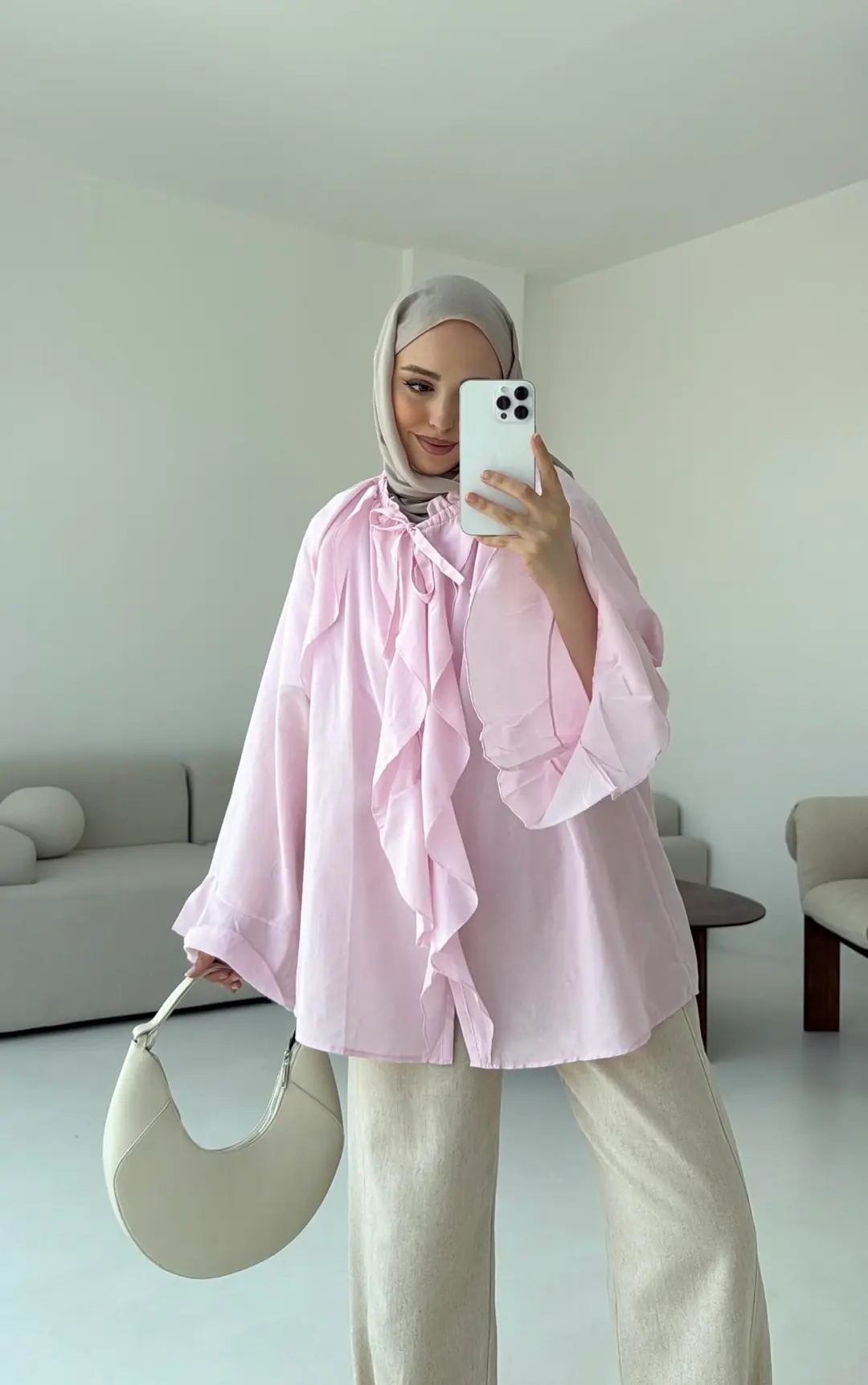 Vual Gömlek Pembe - Görsel 7