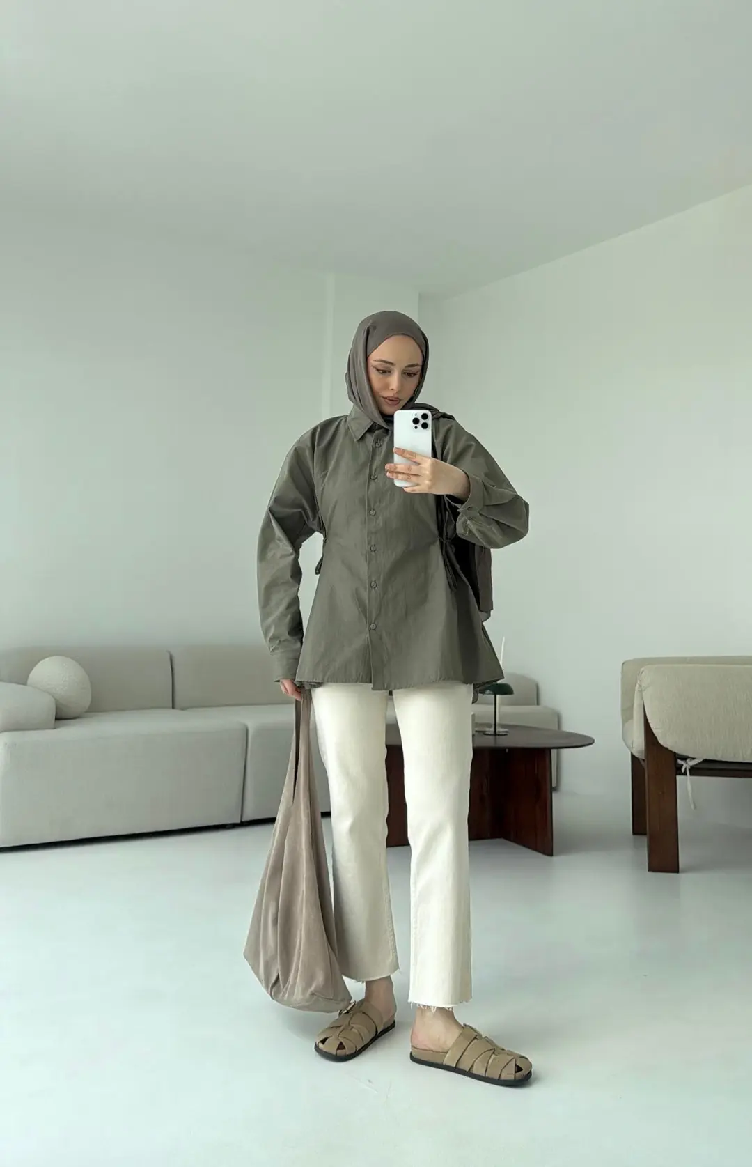 Yandan Bağlamalı Gömlek Cagla - Görsel 4