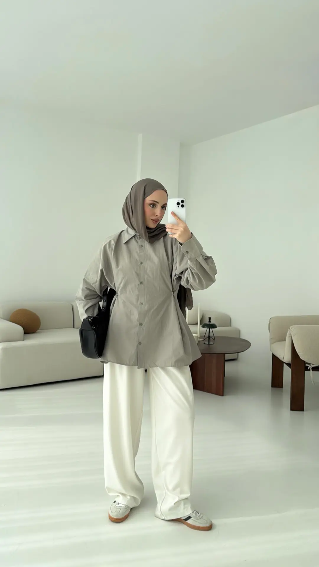 Yanları Düğmeli Gömlek Çağla - Görsel 2