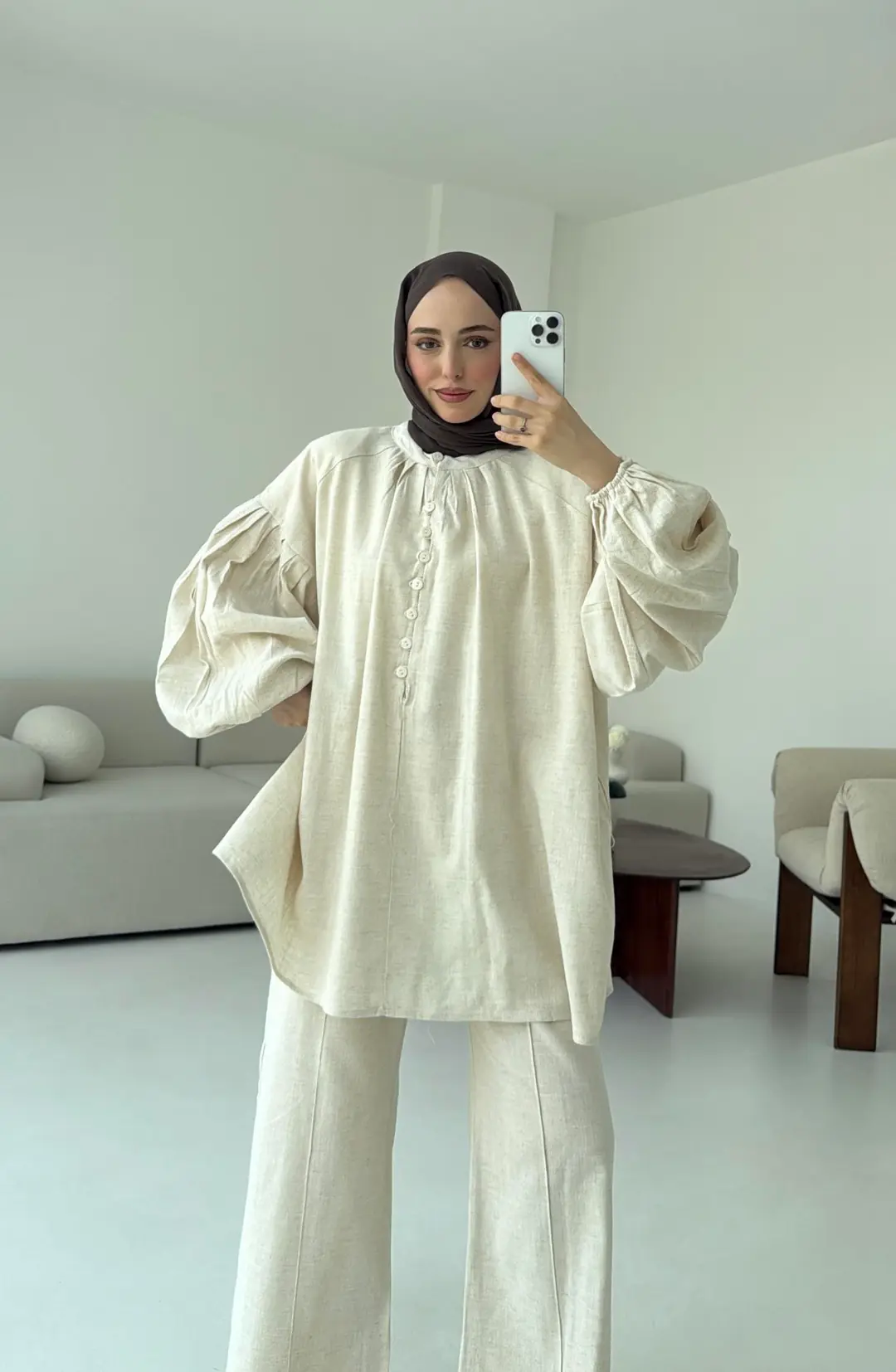 Yarım Düğme Detaylı Takım Taş - Görsel 4