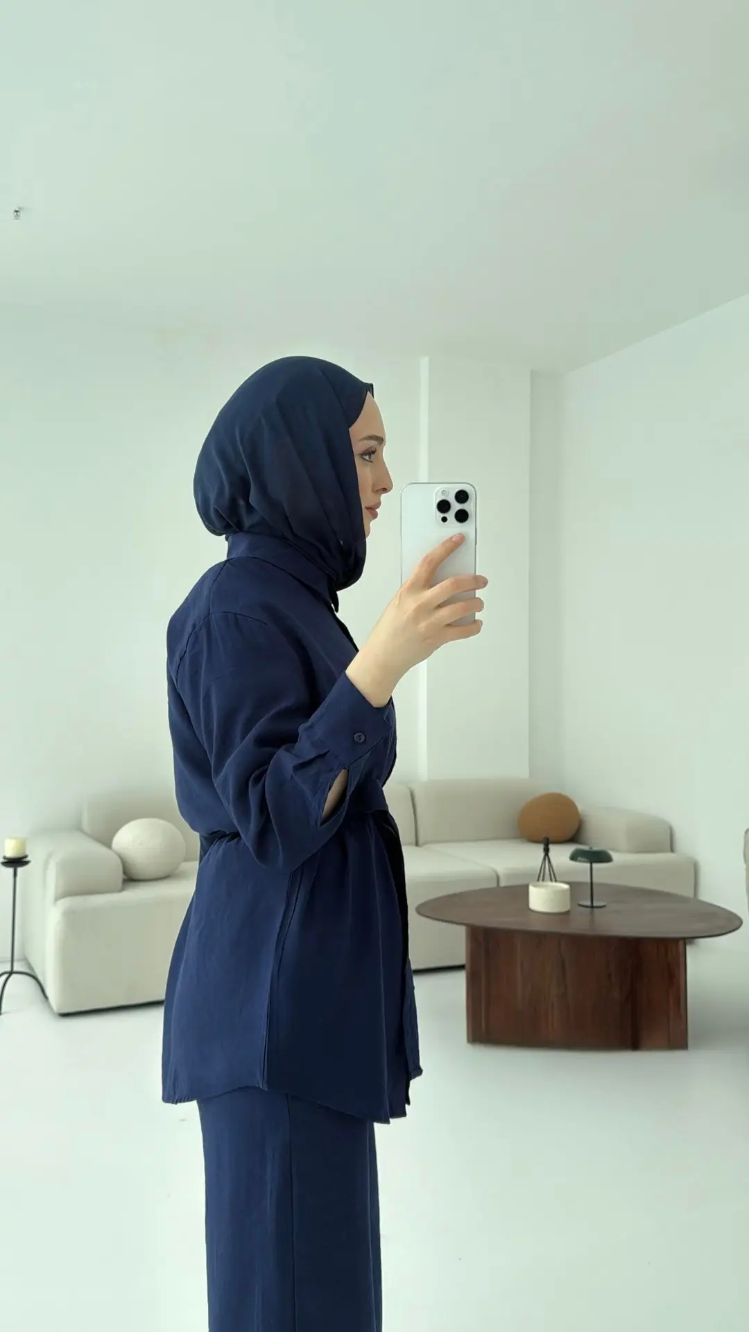 Yazlık Bağlamalı Takım Lacivert - Görsel 4