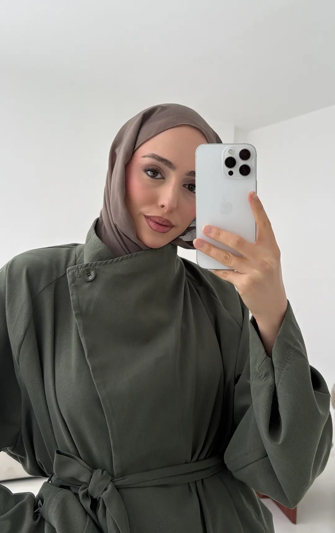 Yazlık Kemerli Ceket Haki - Görsel 4