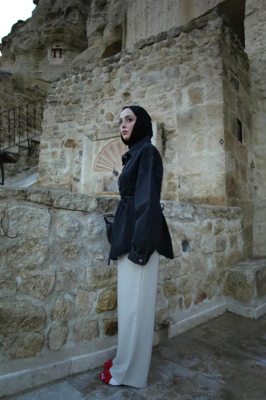 Yıkamalı Siyah Denim Ceket - Görsel 6