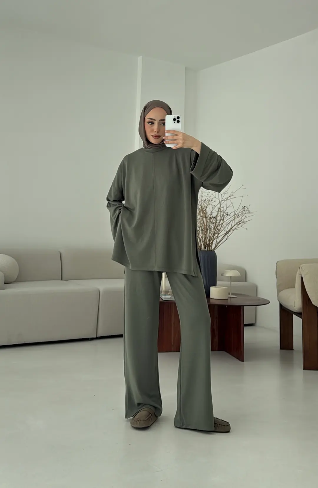 Yırtmaç Detay Takım Haki - Görsel 3