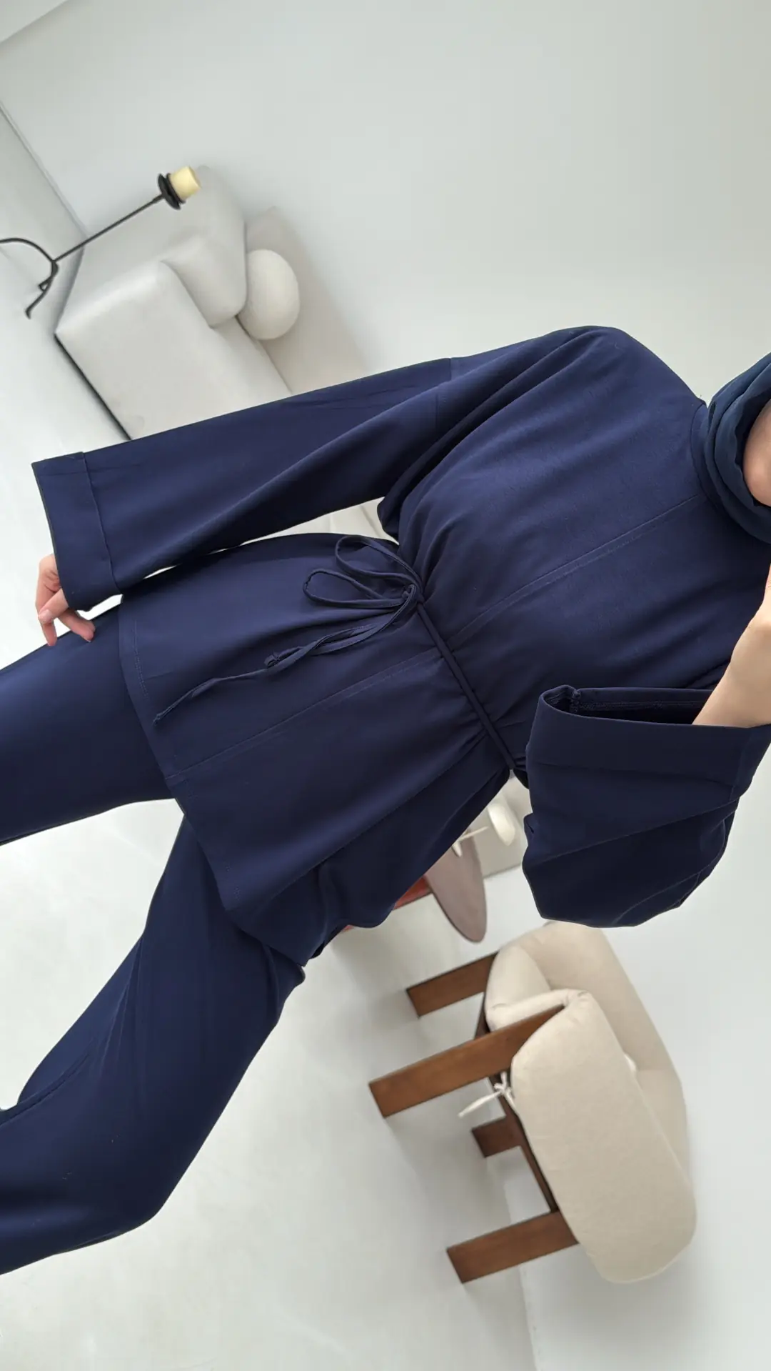 Yırtmaç Detay Takım Lacivert - Görsel 2