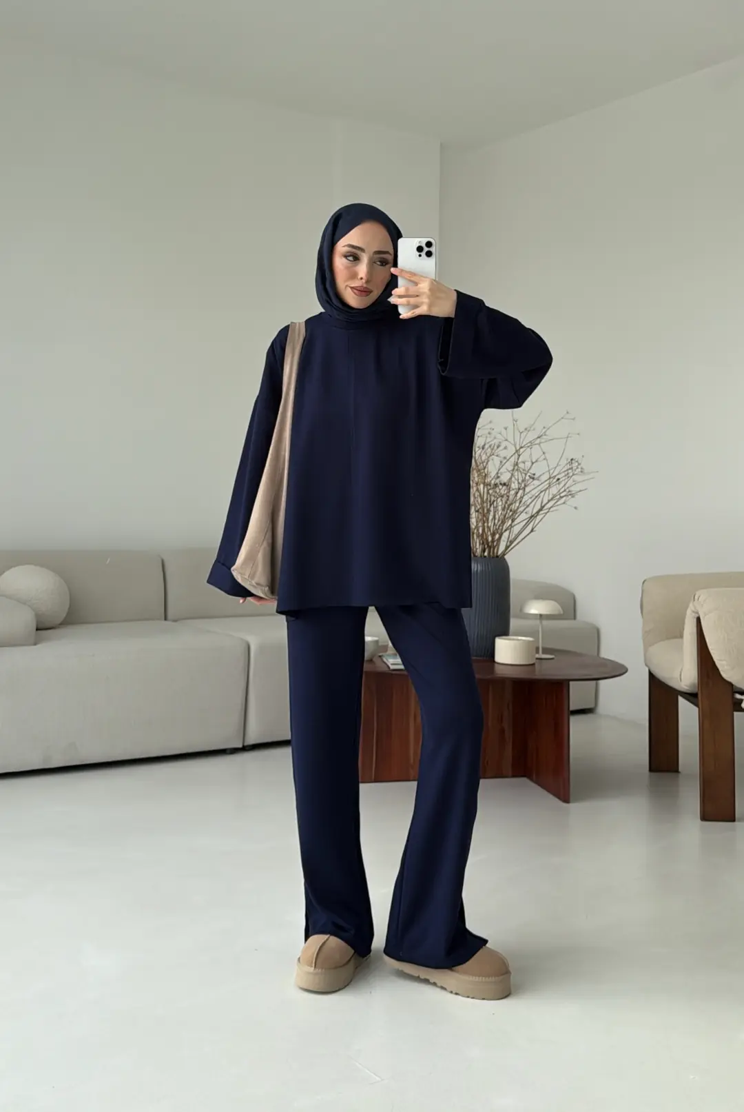 Yırtmaç Detay Takım Lacivert - Görsel 4