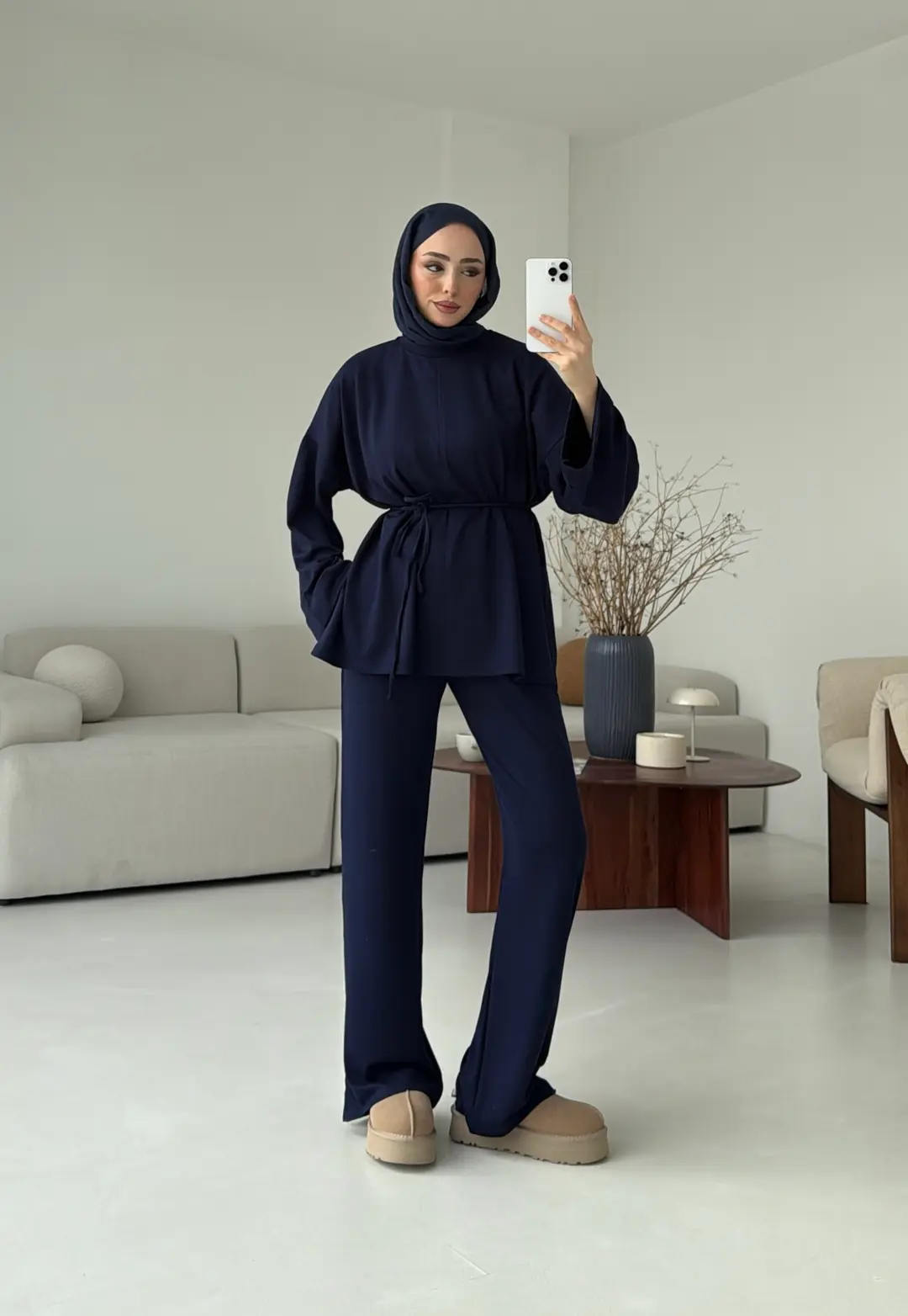 Yırtmaç Detay Takım Lacivert - Görsel 6