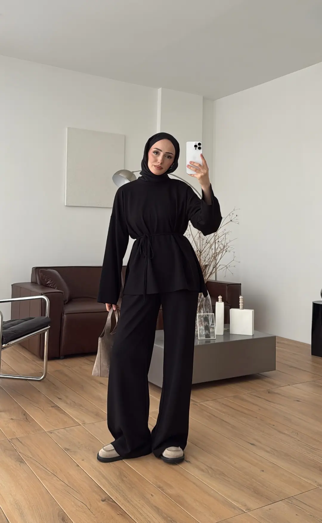 Yırtmaç Detay Takım Mevsimlik Takım Siyah - Görsel 6