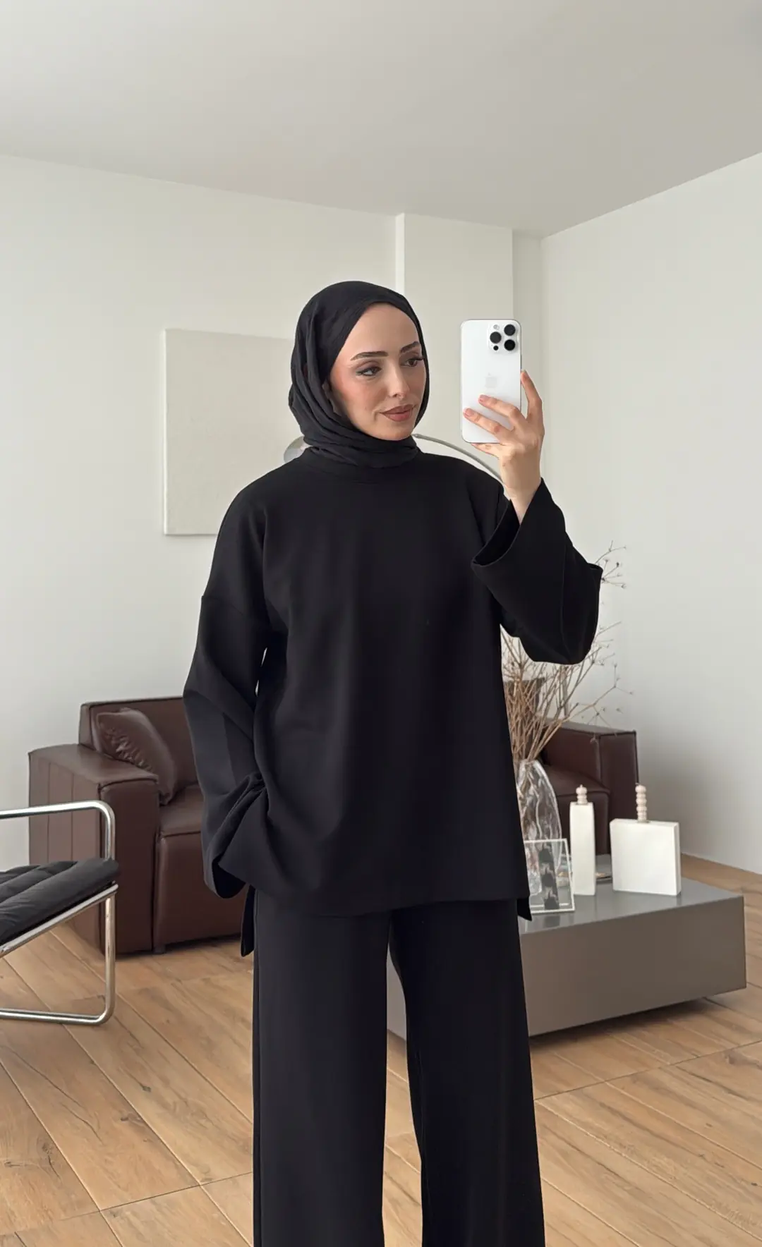 Yırtmaç Detay Takım Mevsimlik Takım Siyah - Görsel 7