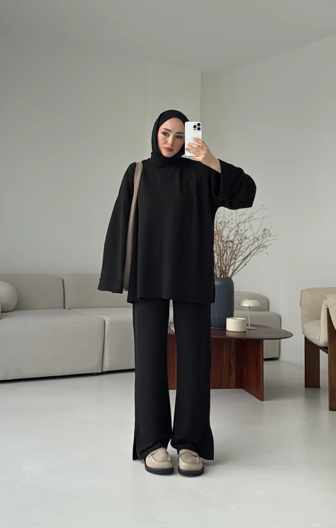 Yırtmaç Detay Takım Siyah - Görsel 9