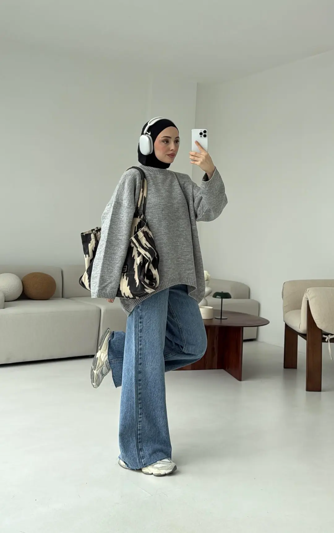 Yumuşak Kazak Gri - Görsel 4