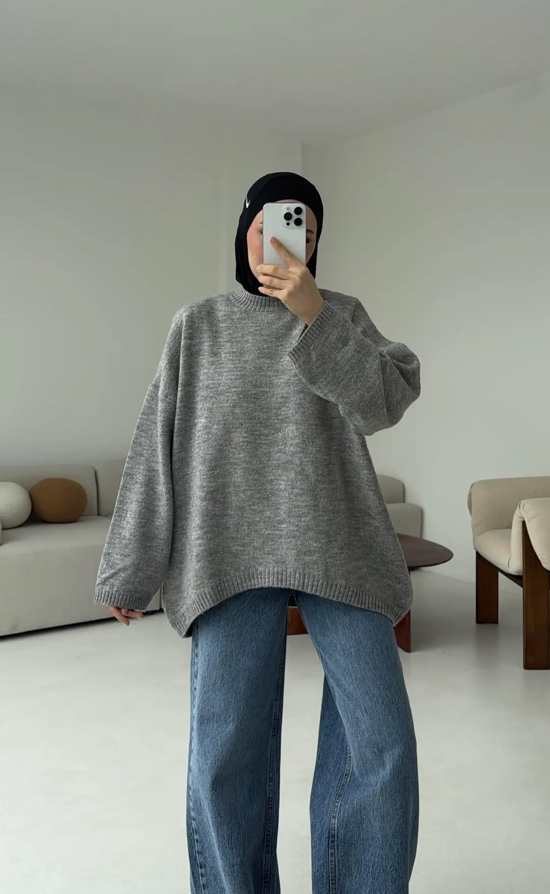 Yumuşak Kazak Gri - Görsel 5