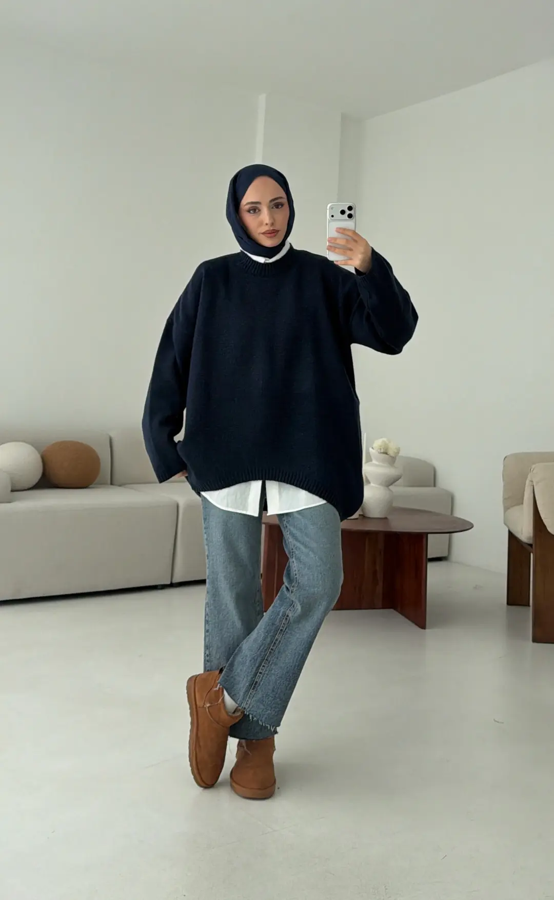 Yumuşak Kazak Lacivert - Görsel 3