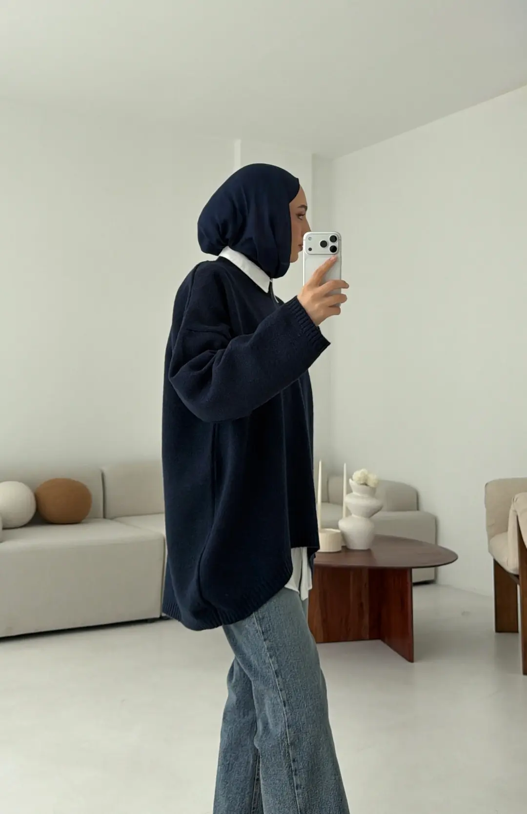 Yumuşak Kazak Lacivert - Görsel 5