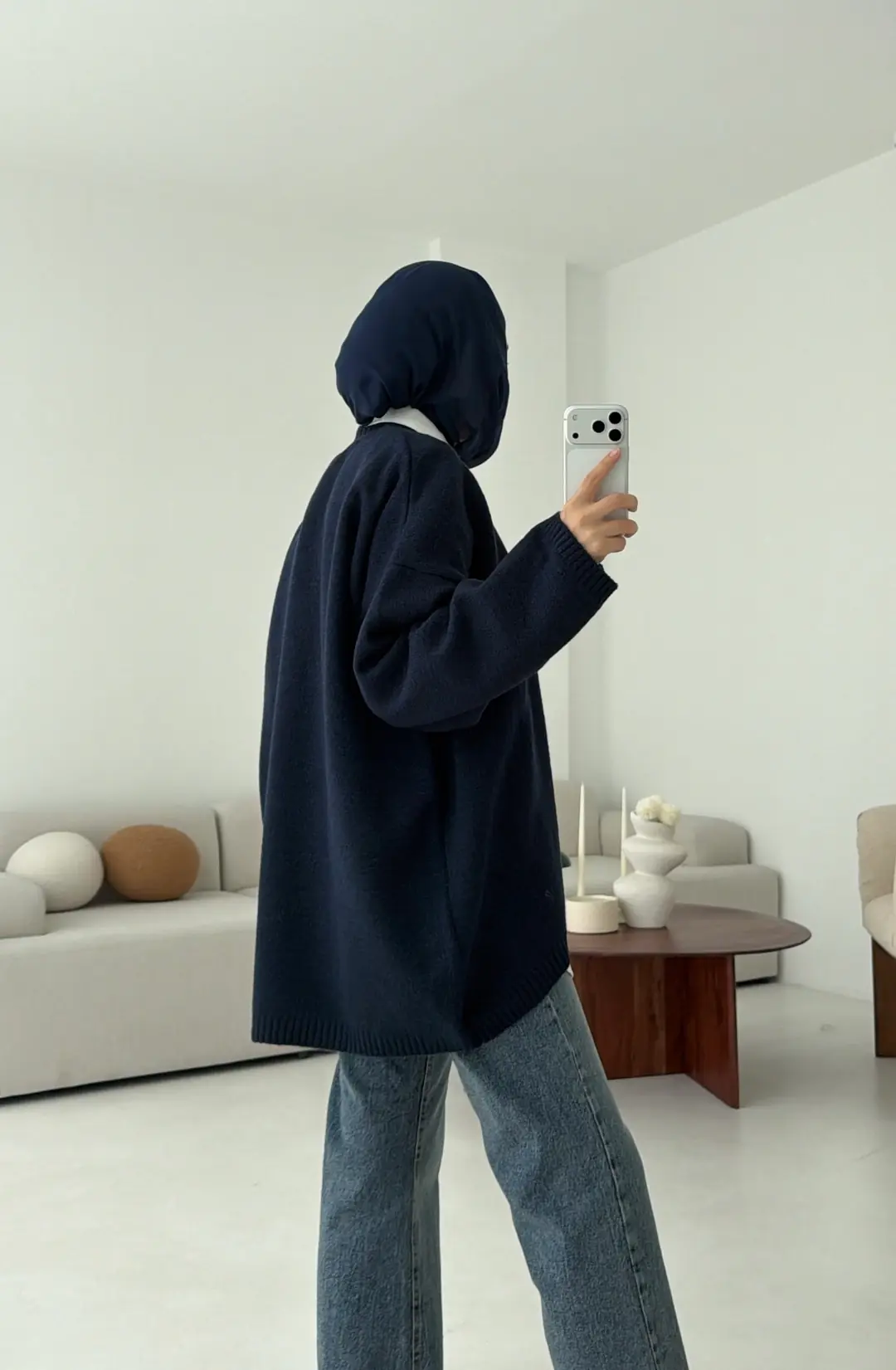 Yumuşak Kazak Lacivert - Görsel 8