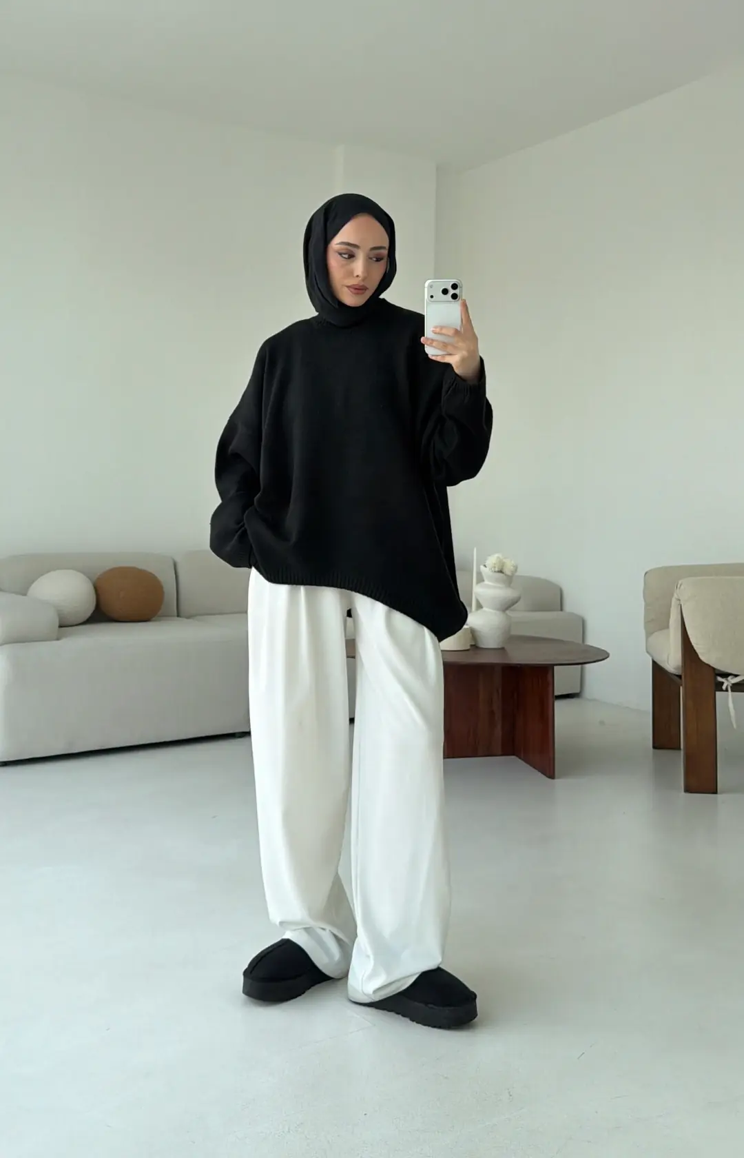 Yumuşak Kazak Siyah - Görsel 3