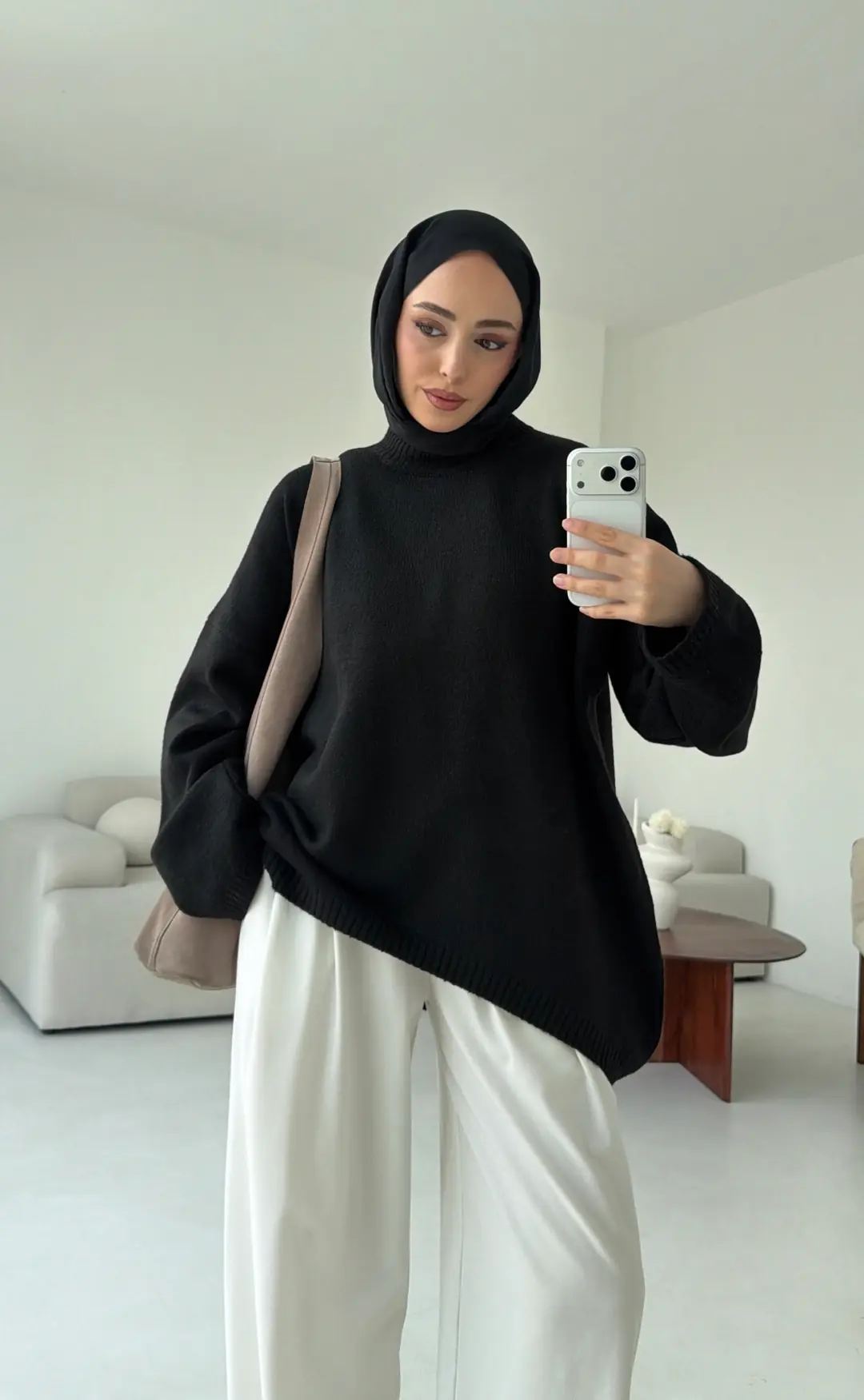 Yumuşak Kazak Siyah - Görsel 6